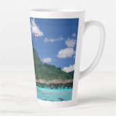 Bora Bora, Französisch-Polynesien - Großes Strandr Milchtasse (Rechts)