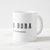 Bora Bora Französisch-Polynesien Jumbo-Tasse (Vorderseite Rechts)