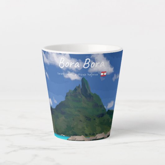Bora Bora, Französisch-Polynesien - Kleines Strand Milchtasse (Vorderseite)