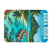 Bora Bora Französisch-Polynesien Magnet (Horizontal)