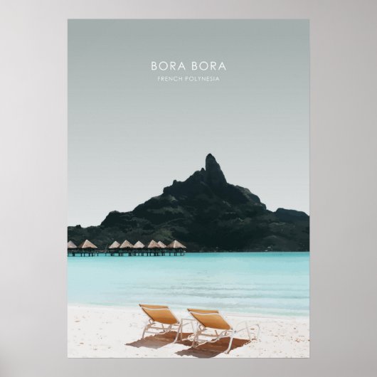 Bora Bora, Französisch-Polynesien Poster (Vorne)