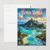 Bora Bora Französisch-Polynesien Postkarte (Vorne/Hinten)