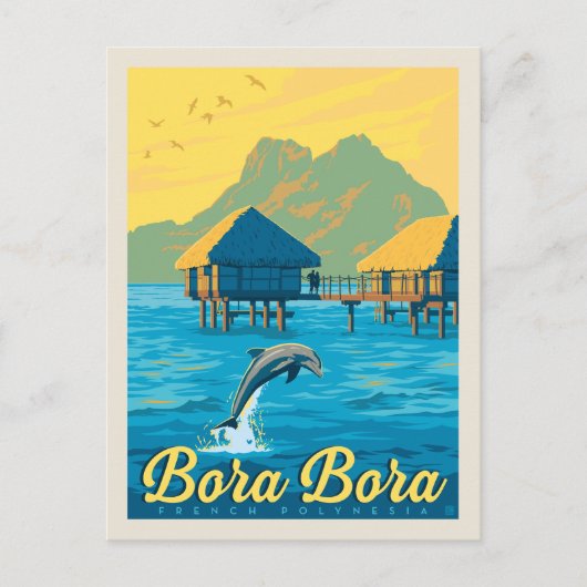Bora Bora, Französisch-Polynesien Postkarte (Vorderseite)