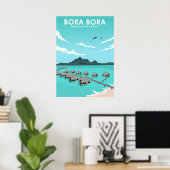 Bora Bora Französisch Polynesien Reisen Poster (Heimbüro)