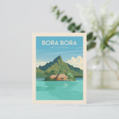 Bora Bora Französisch Polynesien Reisen Postkarte (Stehend Vorderseite)