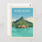 Bora Bora Französisch Polynesien Reisen Postkarte (Vorne/Hinten)