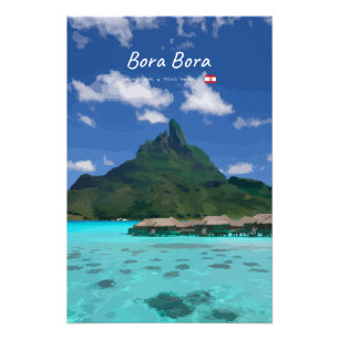 Bora Bora, Französisch-Polynesien - Strandresort Fotodruck