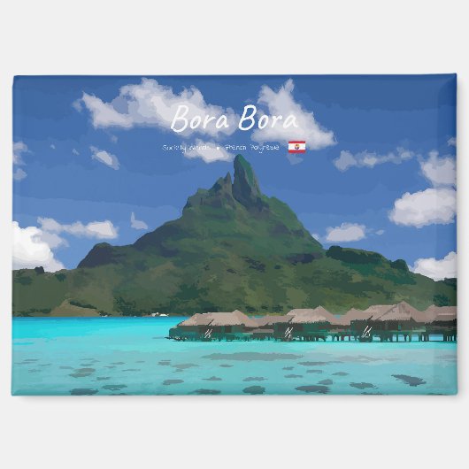 Bora Bora, Französisch-Polynesien - Strandresort Magnet (Vorderseite)