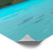 Bora Bora, Französisch-Polynesien - Strandresort Poster (Ecke)