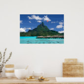 Bora Bora, Französisch-Polynesien - Strandresort Poster (Küche)