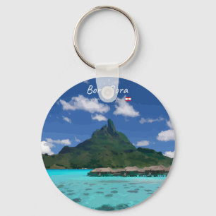 Bora Bora, Französisch-Polynesien - Strandresort Schlüsselanhänger