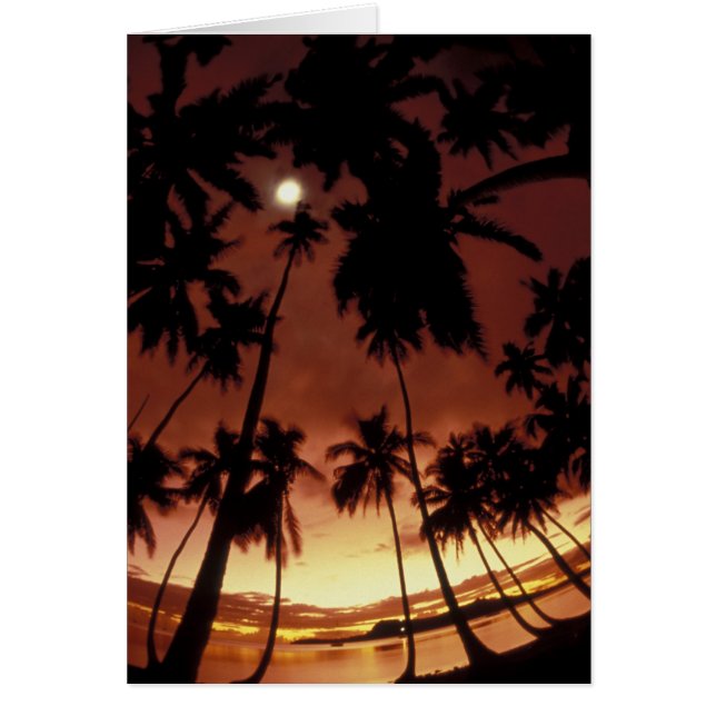 Bora Bora, Französisch-Polynesien Sunset durch (Vorne)