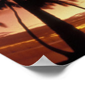 Bora Bora, Französisch-Polynesien Sunset durch Poster (Ecke)