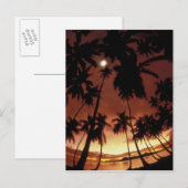 Bora Bora, Französisch-Polynesien Sunset durch Postkarte (Vorne/Hinten)