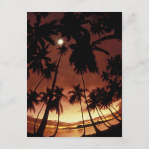 Bora Bora, Französisch-Polynesien Sunset durch Postkarte