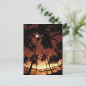 Bora Bora, Französisch-Polynesien Sunset durch Postkarte (Stehend Vorderseite)