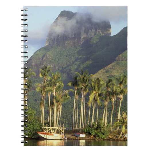 Bora Bora, Französisch-Polynesien Wasserfront-Szen Notizblock (Vorderseite)
