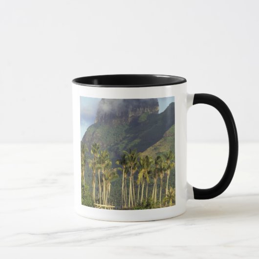 Bora Bora, Französisch-Polynesien Wasserfront-Szen Tasse (Rechts)