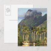 Bora Bora, Französisch-Polynesien-Wasserfront und Postkarte (Vorne/Hinten)