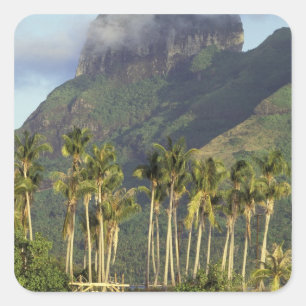 Bora Bora, Französisch-Polynesien-Wasserfront und Quadratischer Aufkleber