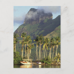 Bora Bora, Französisch-Polynesien Wasserfrontszene Postkarte