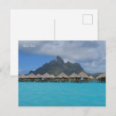 Bora Bora French Polynesia Postkarte (Vorne/Hinten)