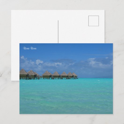 Bora Bora French Polynesia Postkarte (Vorne/Hinten)