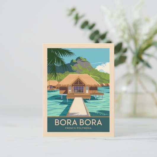 Bora Bora French Polynesia Postkarte (Stehend Vorderseite)