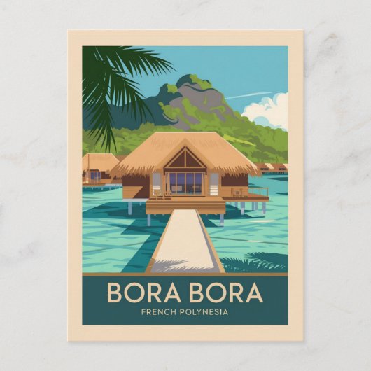 Bora Bora French Polynesia Postkarte (Vorderseite)