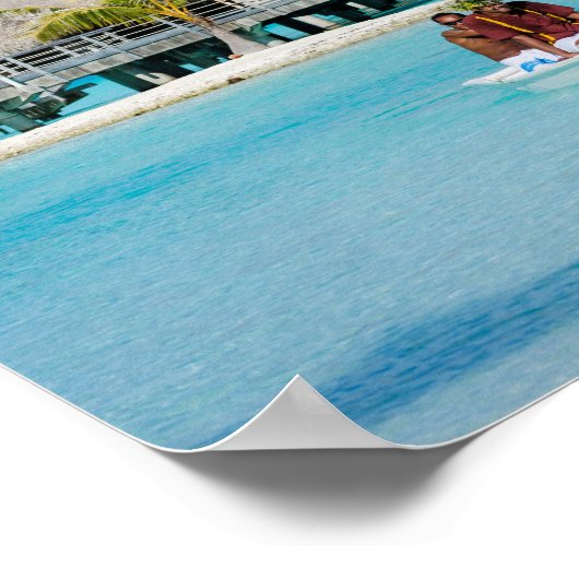 Bora Bora Frühstücksservice im Kanuverleih Poster (Ecke)