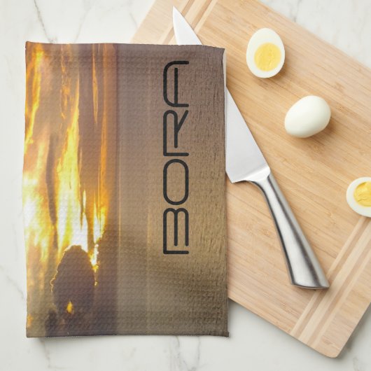 Bora Bora-Geschirrtuch Geschirrtuch (Viertel Falte)