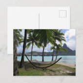 Bora Bora Hammock Postkarte (Vorne/Hinten)