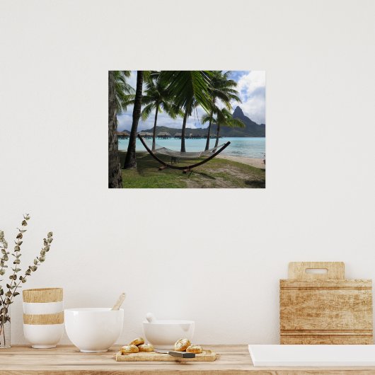Bora Bora Hängematte Poster (Küche)