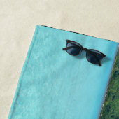 Bora Bora Insel und Erholungsort mit blauer Lagune Strandtuch (Beispiel)