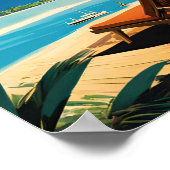 Bora Bora Island Poster (Ecke)