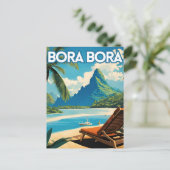 Bora Bora Island Postkarte (Stehend Vorderseite)