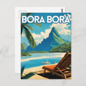 Bora Bora Island Postkarte (Vorne/Hinten)