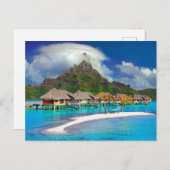 Bora Bora Karibosinsel Postkarte (Vorne/Hinten)