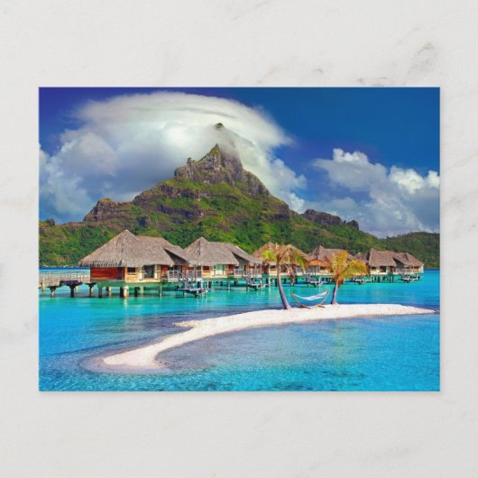 Bora Bora Karibosinsel Postkarte (Vorderseite)