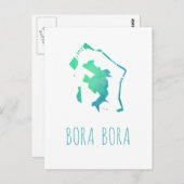 Bora Bora Karte (Vorne/Hinten)