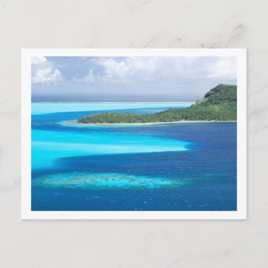 Bora Bora Lagoon, Französisch-Polynesien Postkarte (Vorderseite)
