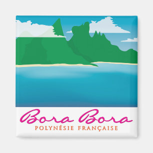 Bora bora landscape magnet