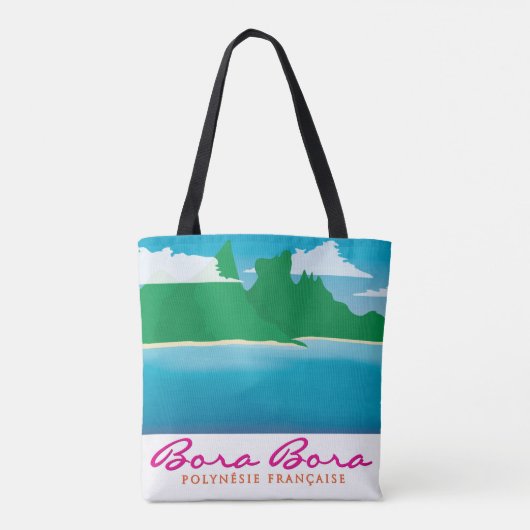 Bora bora landscape tasche (Rückseite)