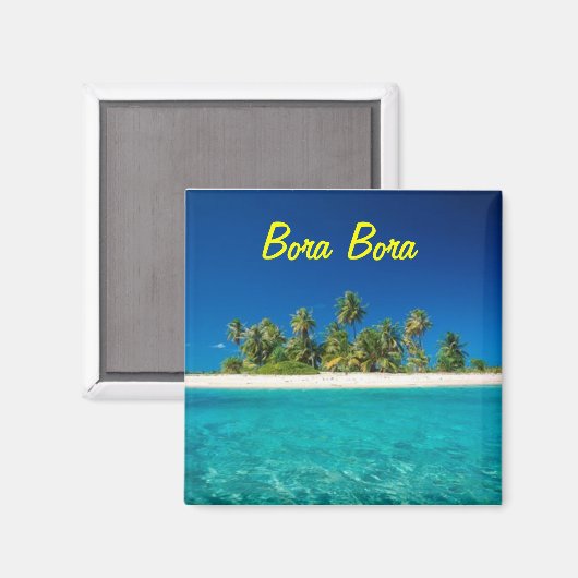 Bora Bora Magnet (Vorderseite/Rückseite)