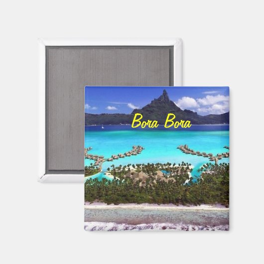 Bora Bora Magnet (Vorderseite/Rückseite)