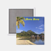Bora Bora Magnet (Vorderseite/Rückseite)