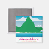 Bora Bora Magnet (Vorderseite/Rückseite)