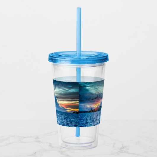 Bora Bora Ocean View Foto Acryltrinkbecher (Rechts)