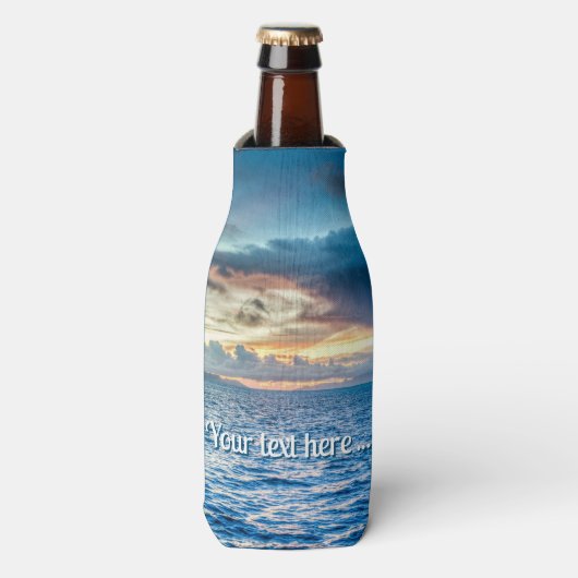 Bora Bora Ocean View Foto Flaschenkühler (Flaschenvorderseite)