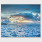 Bora Bora Ocean View Foto Geschenkpapier (Flach)